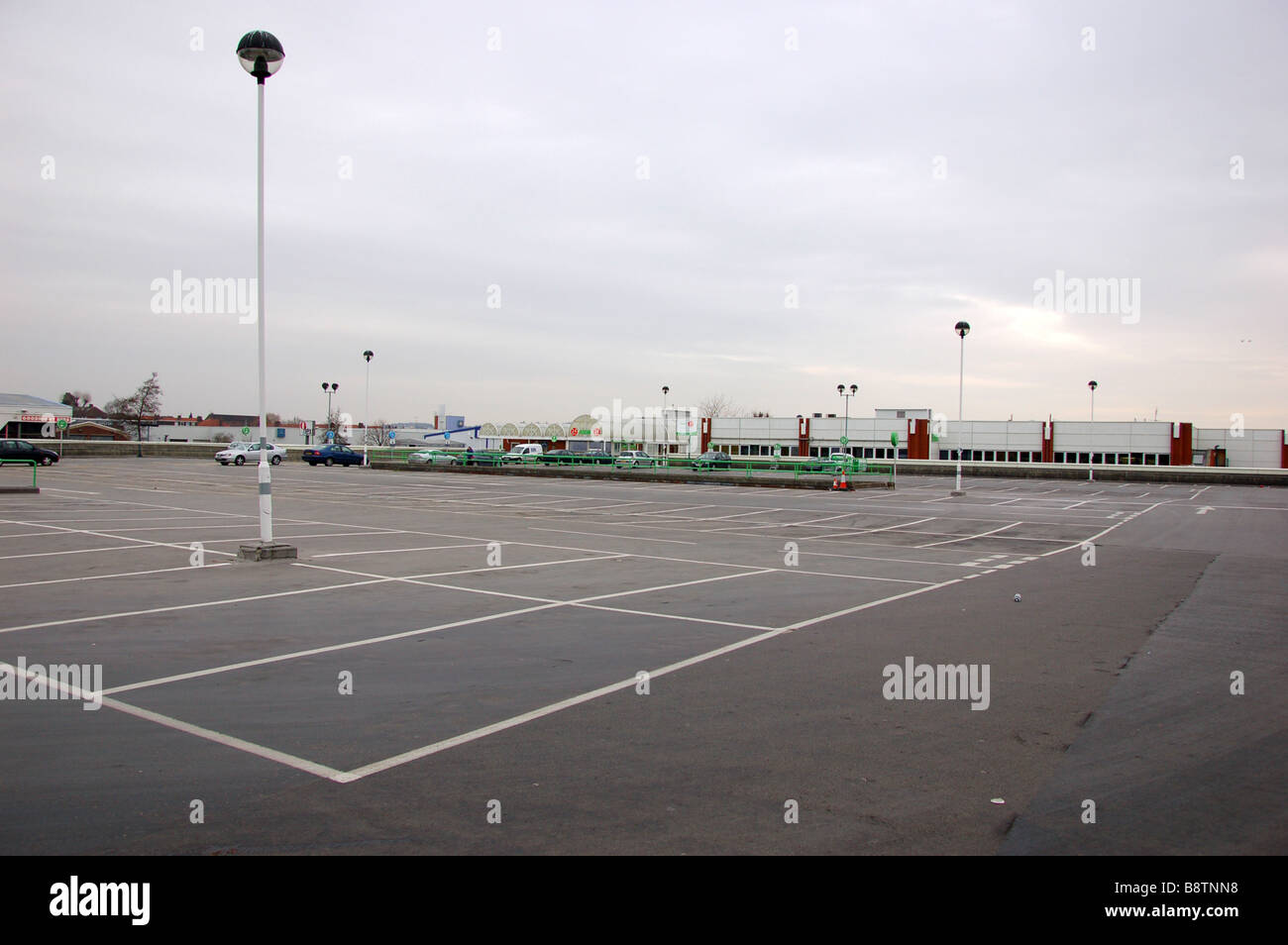 Asda car park at Colindale, London, England, Uk Stock Photo