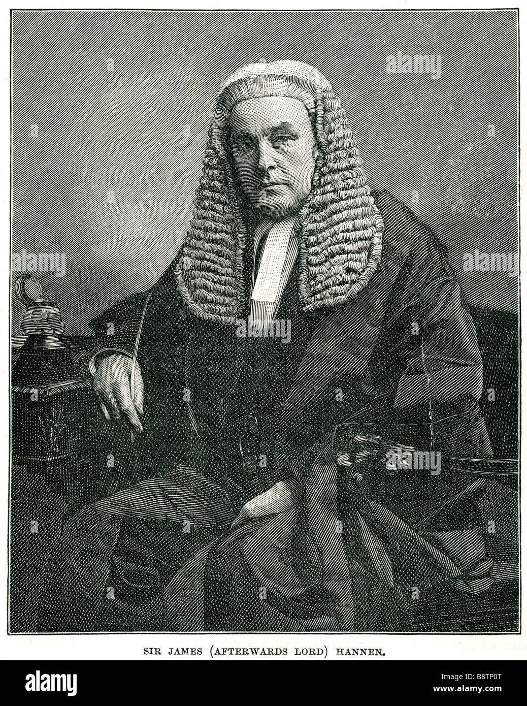 Sir james Baron hannen 1821 1894 English judge London merchant Stock Photo