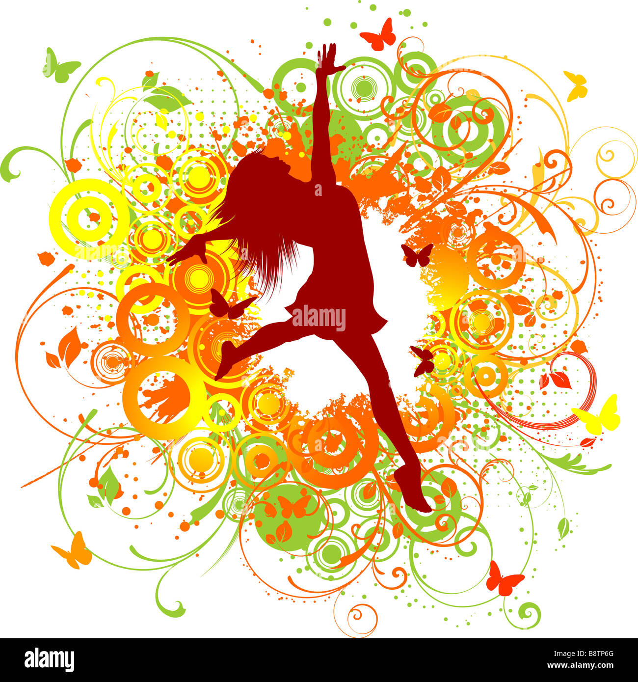 Joy jump jumping silhouette hi-res stock photography and images - Alamy