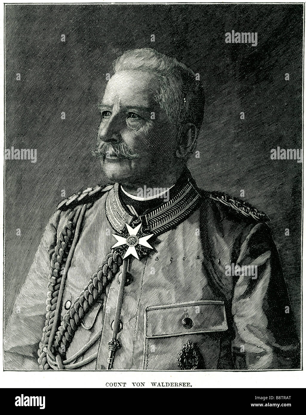 Count Von Waldersee Alfred Graf von Waldersee (8 April 1832 - 5 March 1904) was a German Generalfeldmarschall who served as Chie Stock Photo