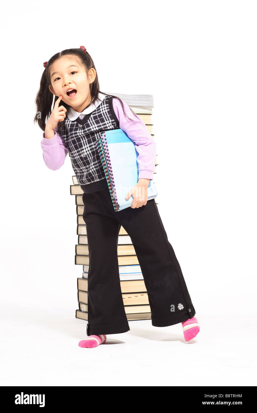 Young Child in Study Stock Photo - Alamy