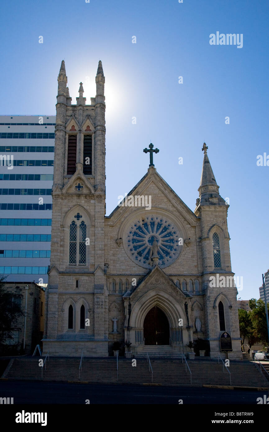 St. Mary's Cathedral in Austin Texas Stock Photo Alamy