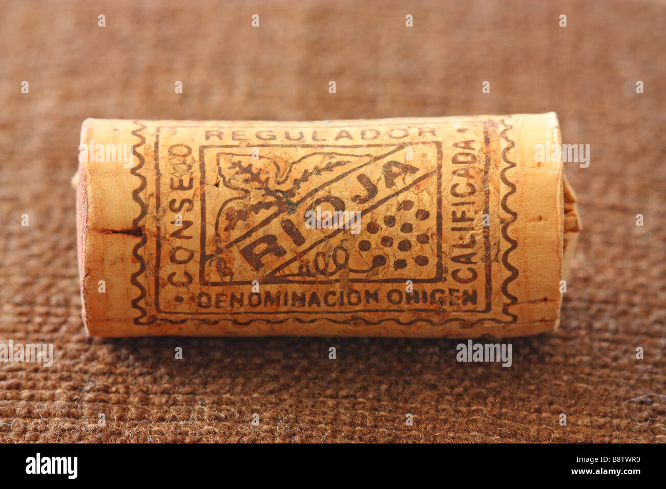 Rioja wine cork stopper Stock Photo
