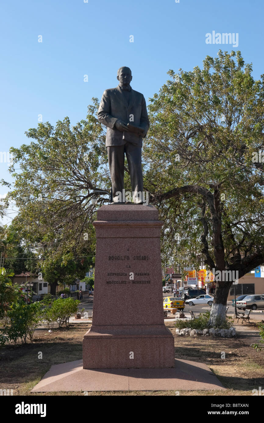 Rodolfo Chiari memorial. Aguadulce, Province of Cocle, Republic of Panama, Central America Stock Photo