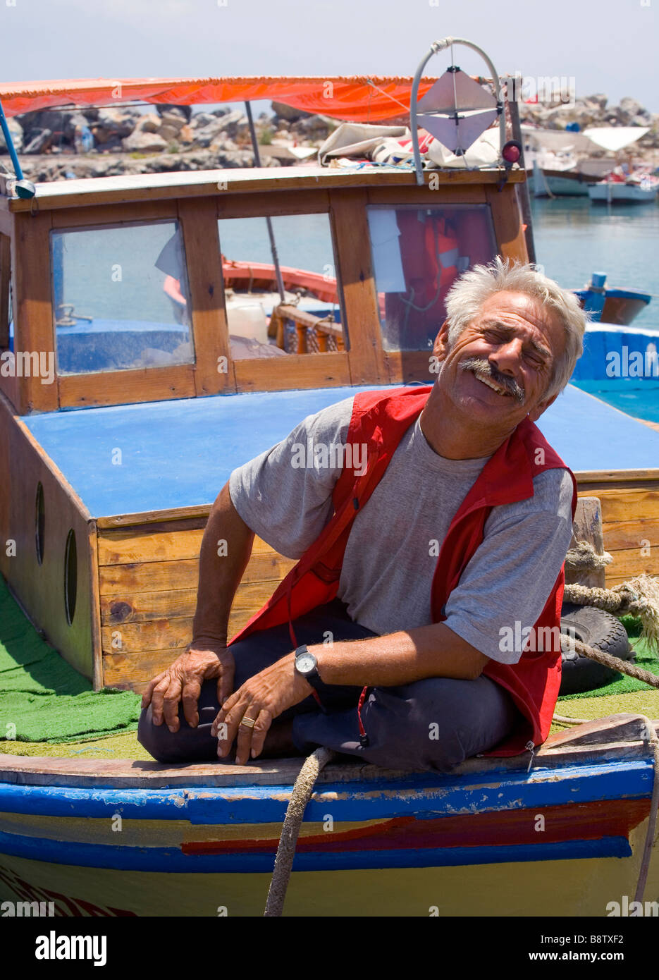 Fisherman on boat icon hi-res stock photography and images - Alamy