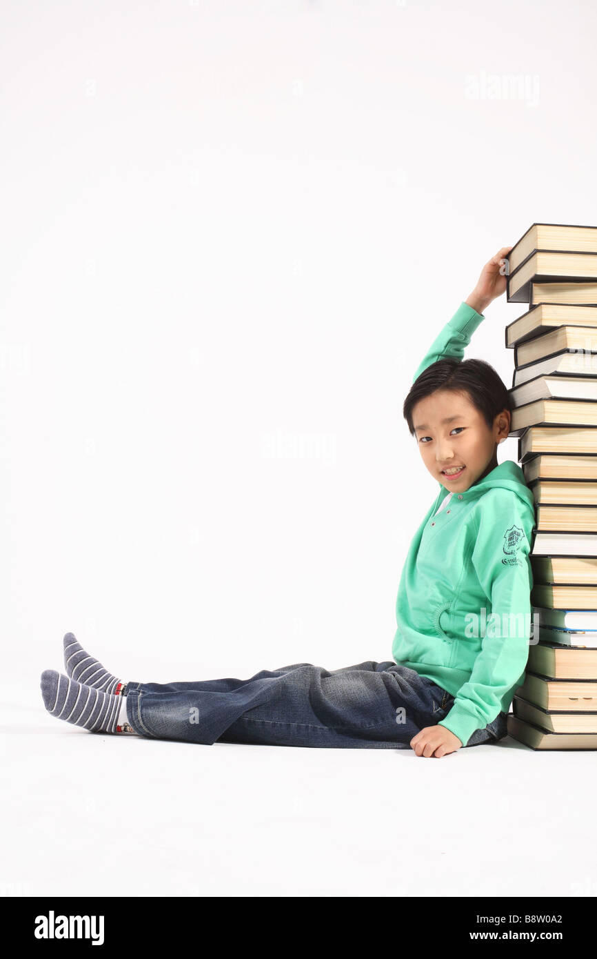 Young Child in Study Stock Photo - Alamy