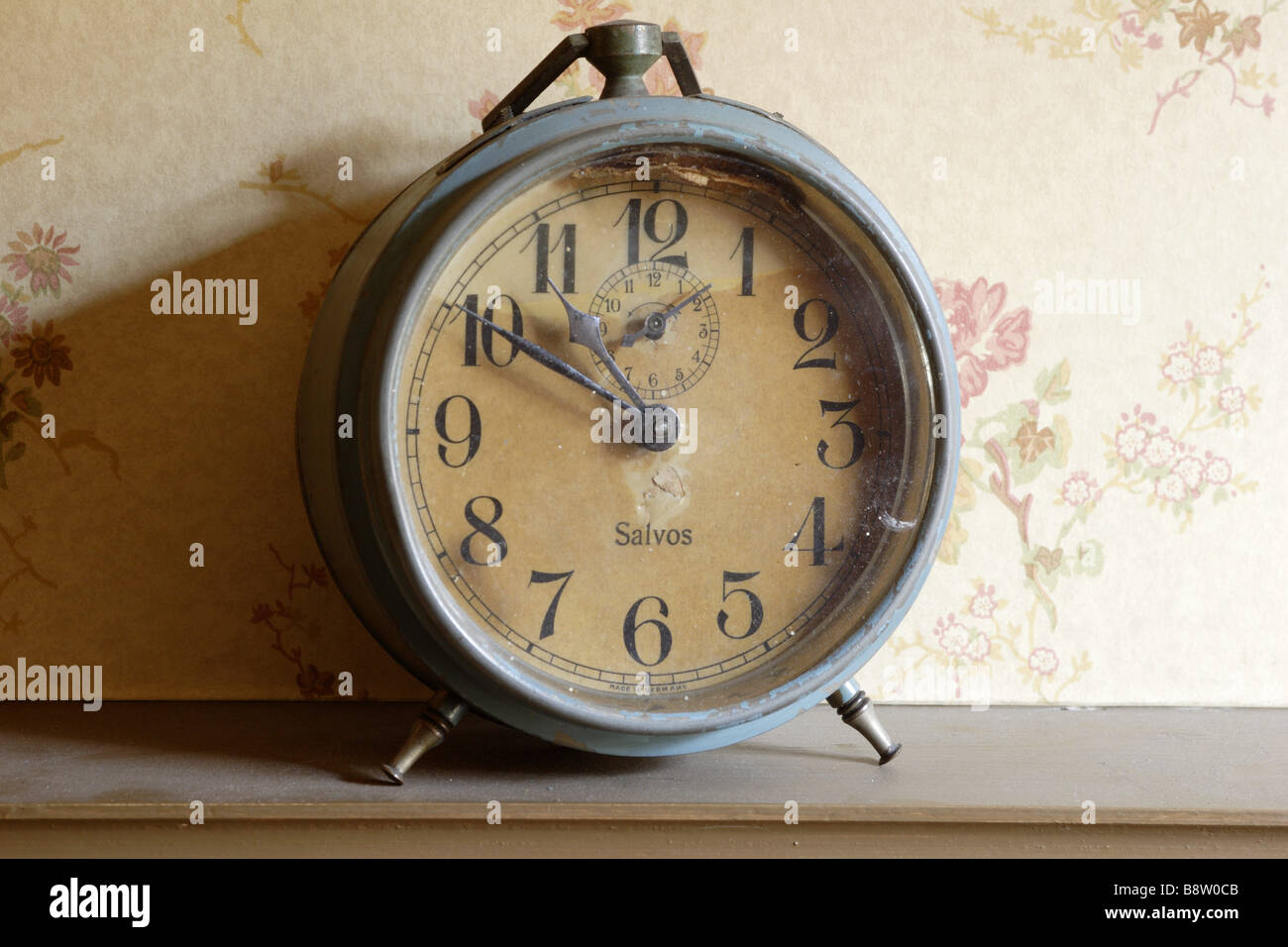 An alarm clock on a shelf in the 1930s house at the Birmingham Back to