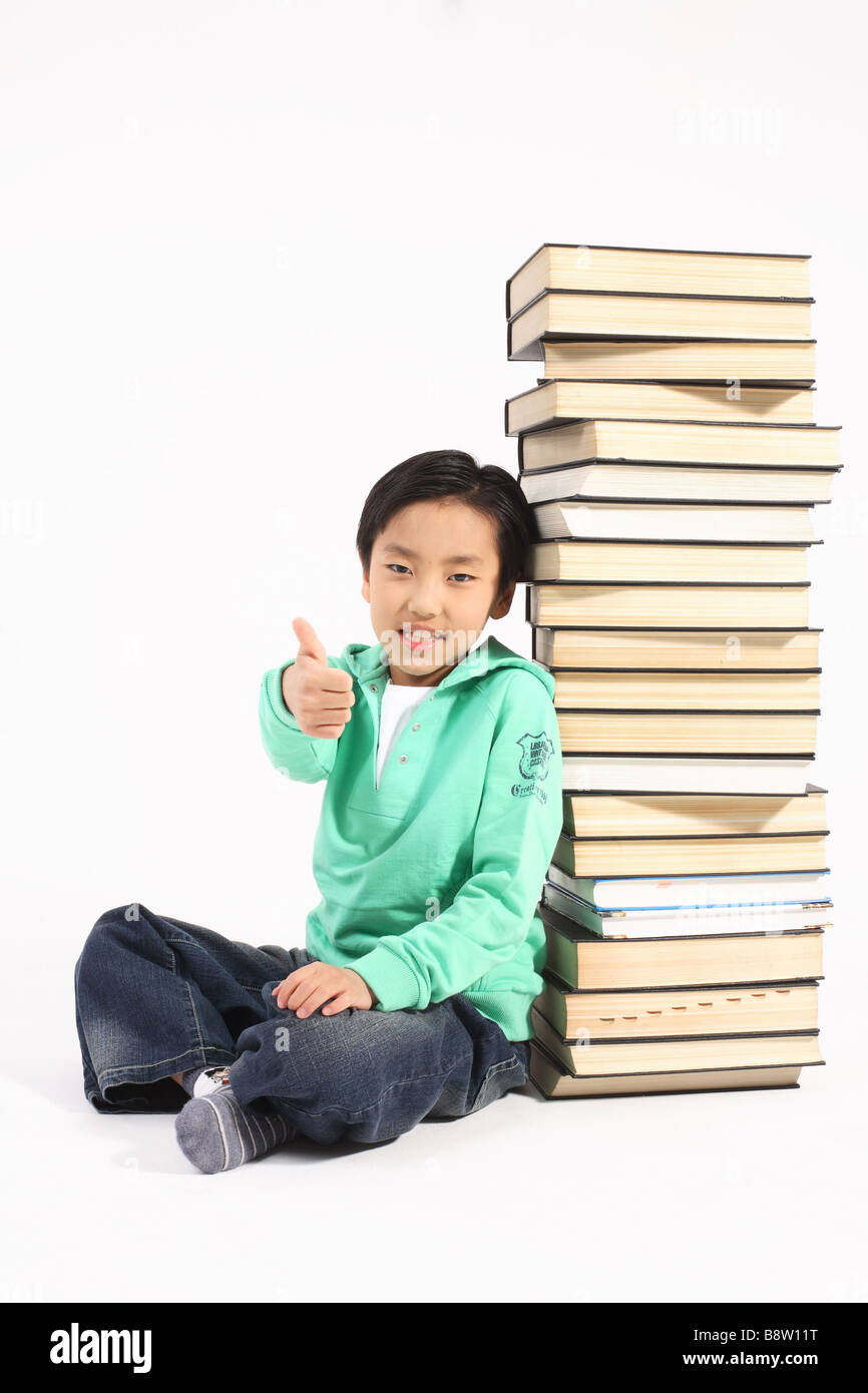 Young Child in Study Stock Photo - Alamy