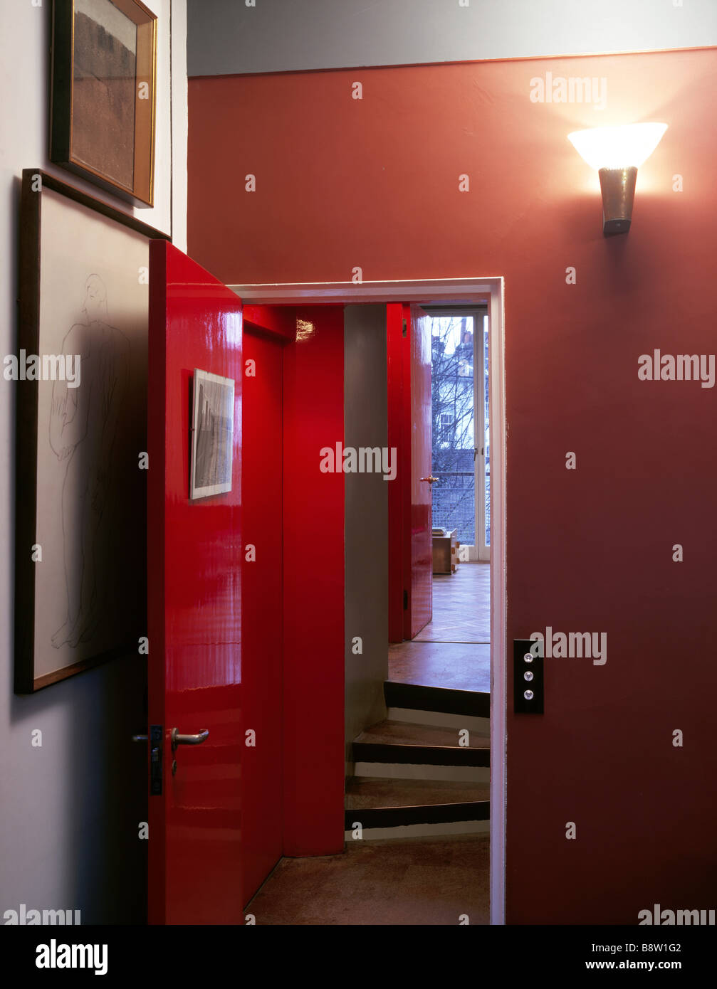 2 Willow Road, Hampstead Stock Photo