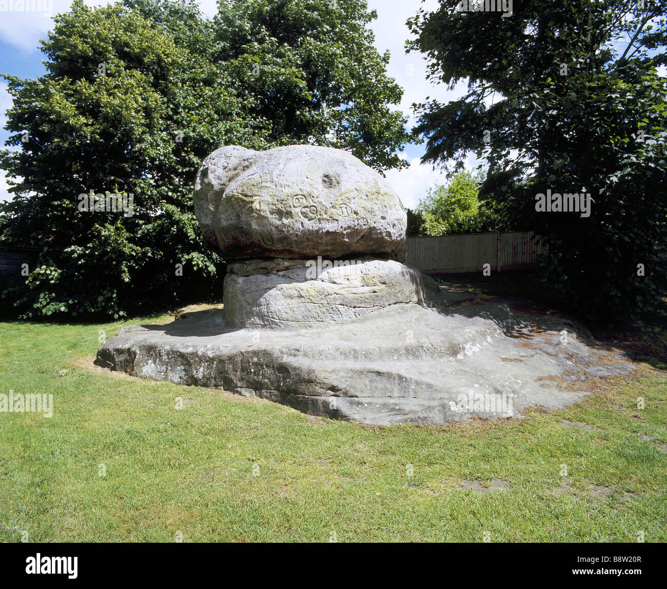 The Chiding stone at Chiddingstone Kent Stock Photo