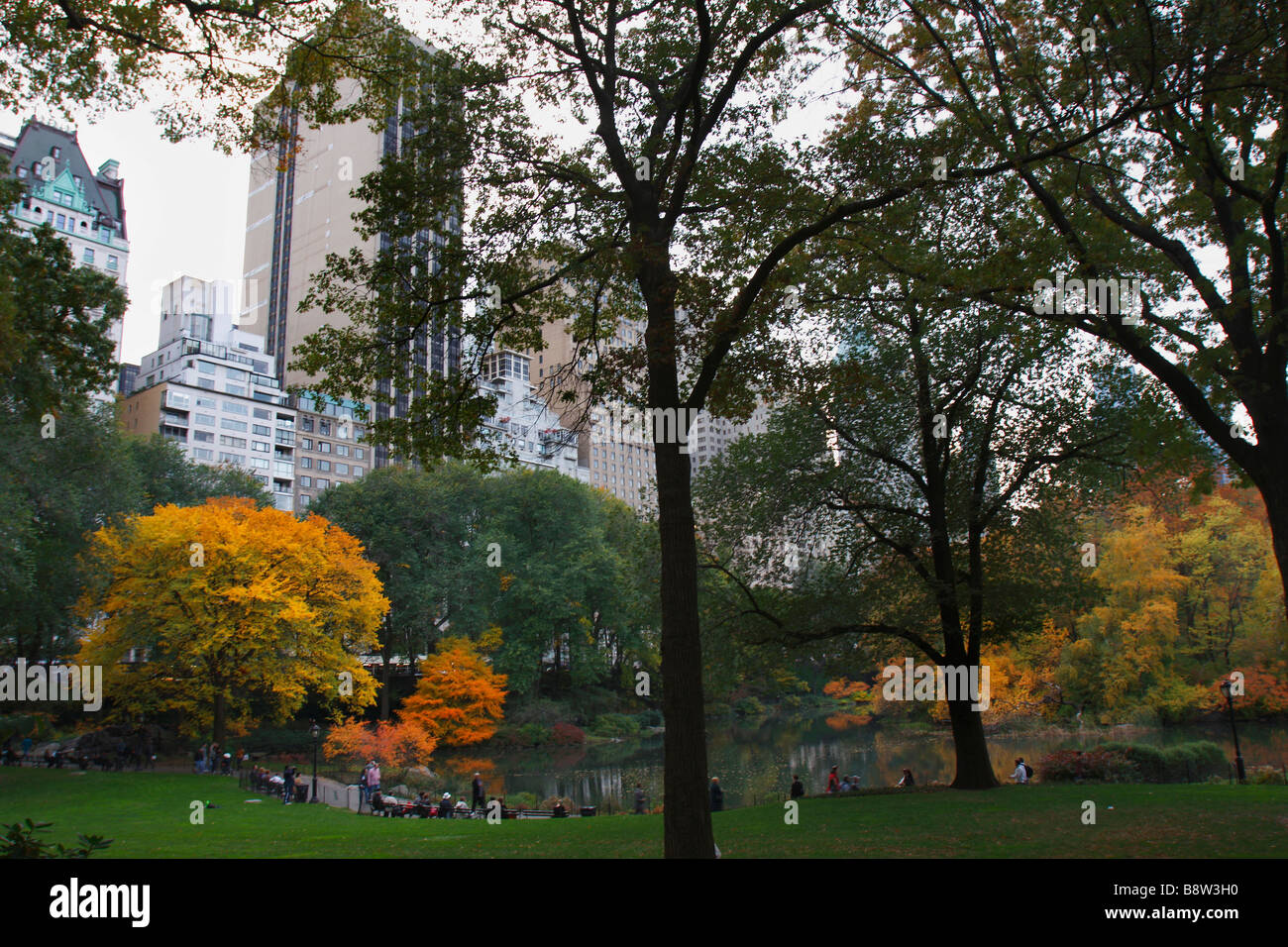 USA NY New York City Manhattan Central Park Stock Photo