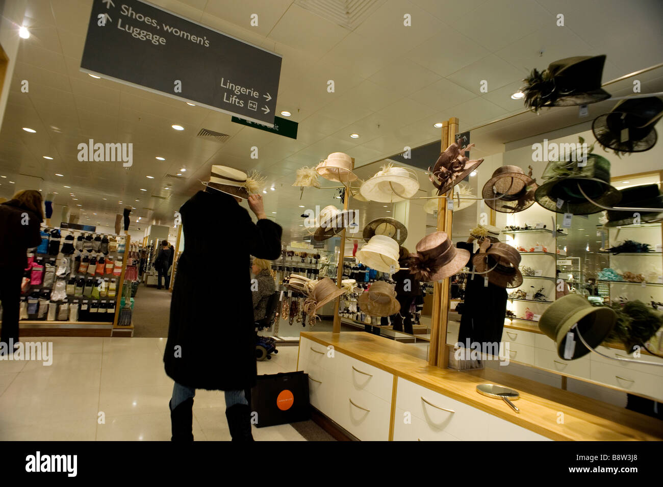 Lingerie dept display - John Lewis Memory Store