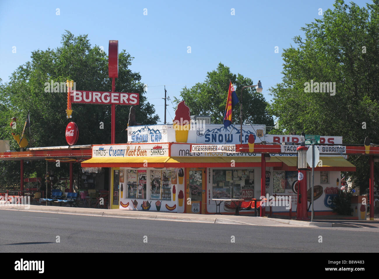 Diner at Route 66, Seligman, Arizona, USA Stock Photo Alamy