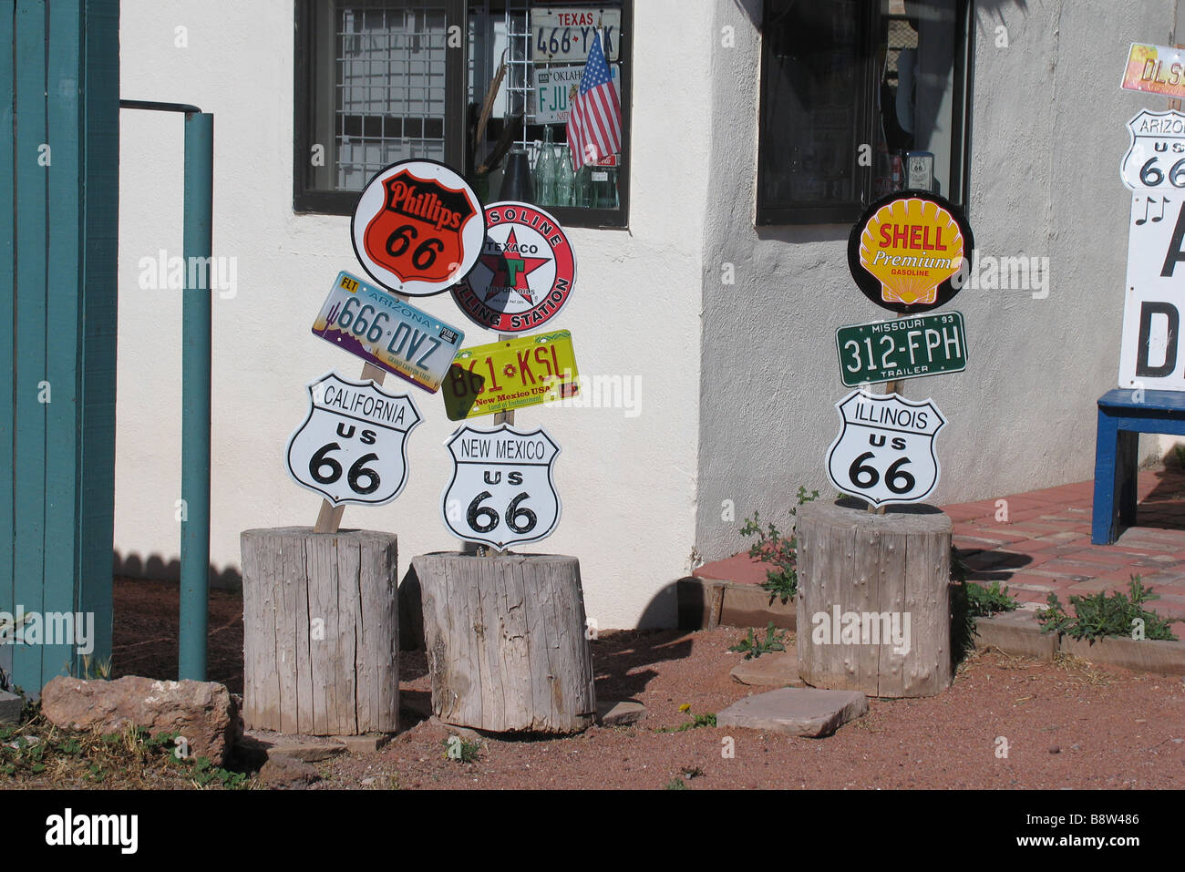 Route 66 Seligman Arizona USA Stock Photo Alamy
