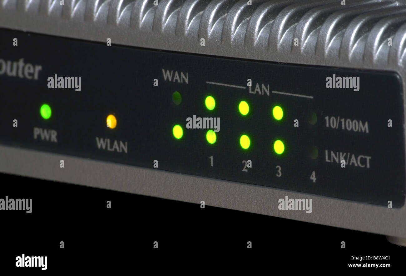 Router Control Panel Stock Photo Alamy