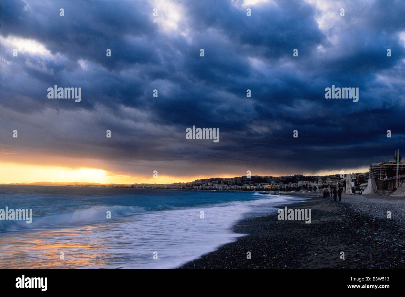 Stormy weather in Nice Stock Photo Alamy