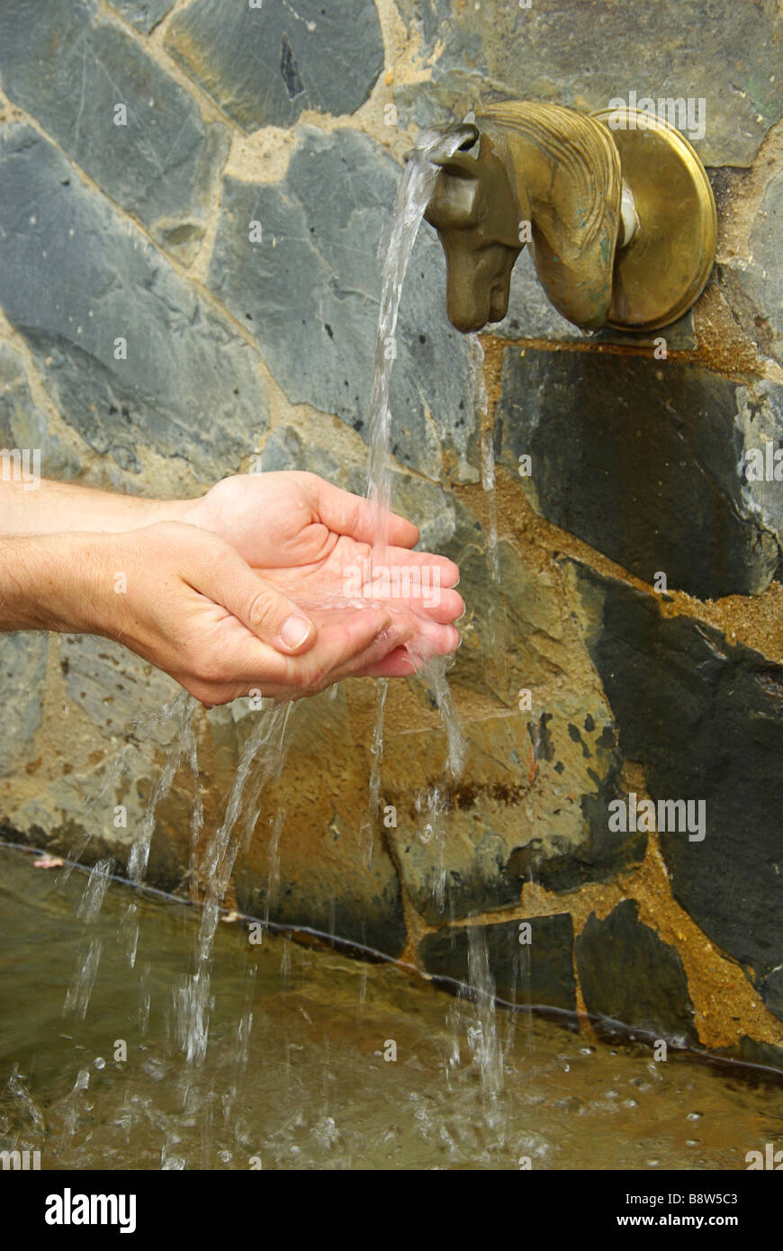 Hände waschen washing hands 01 Stock Photo