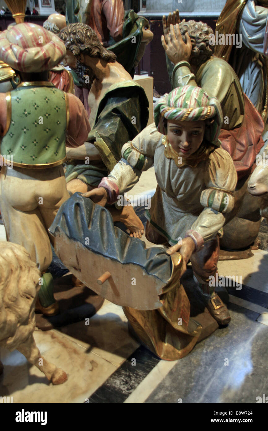 Dismantled Nativity Scene Characters In Saint Peter's Basilica, Vatican ...