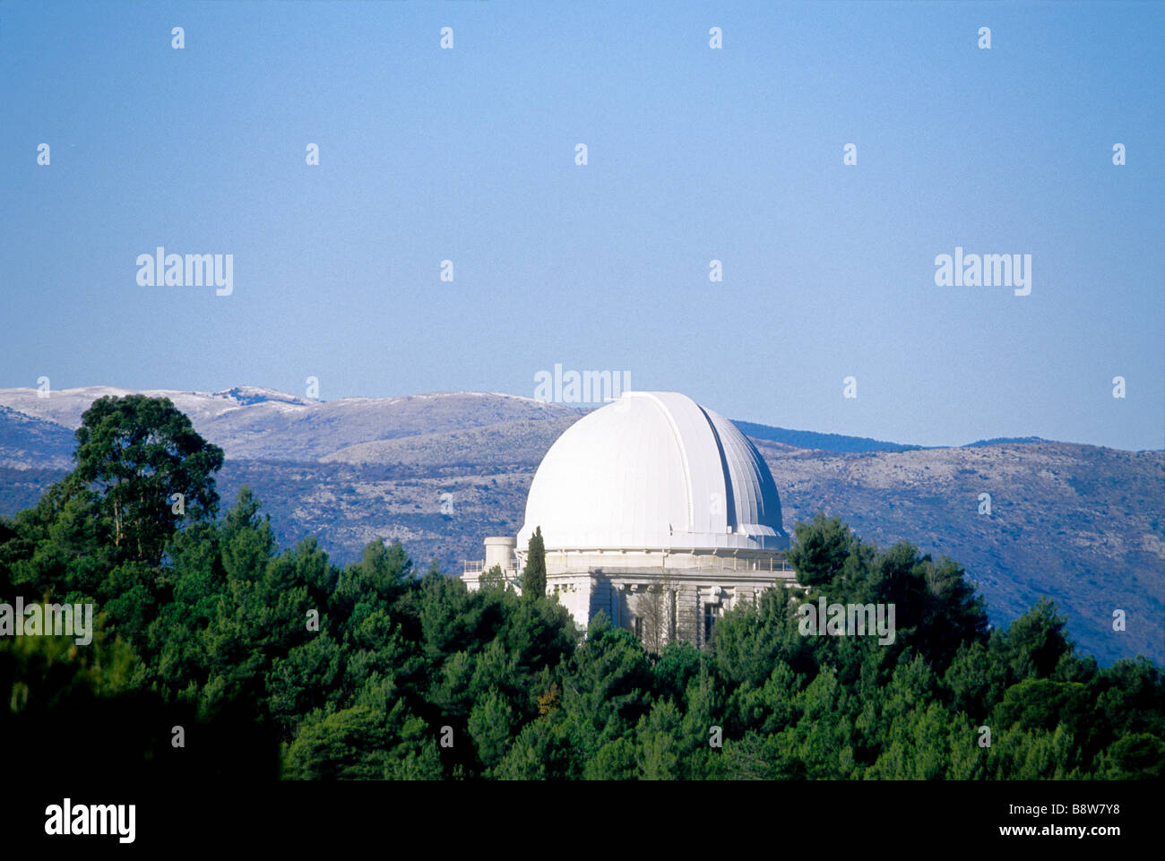 The dome of the observatory of Nice Stock Photo
