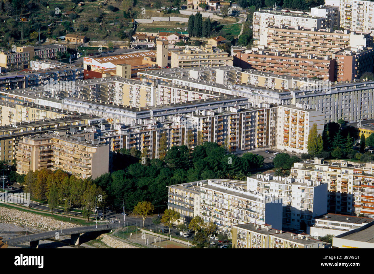Ariane East suburb of Nice Stock Photo