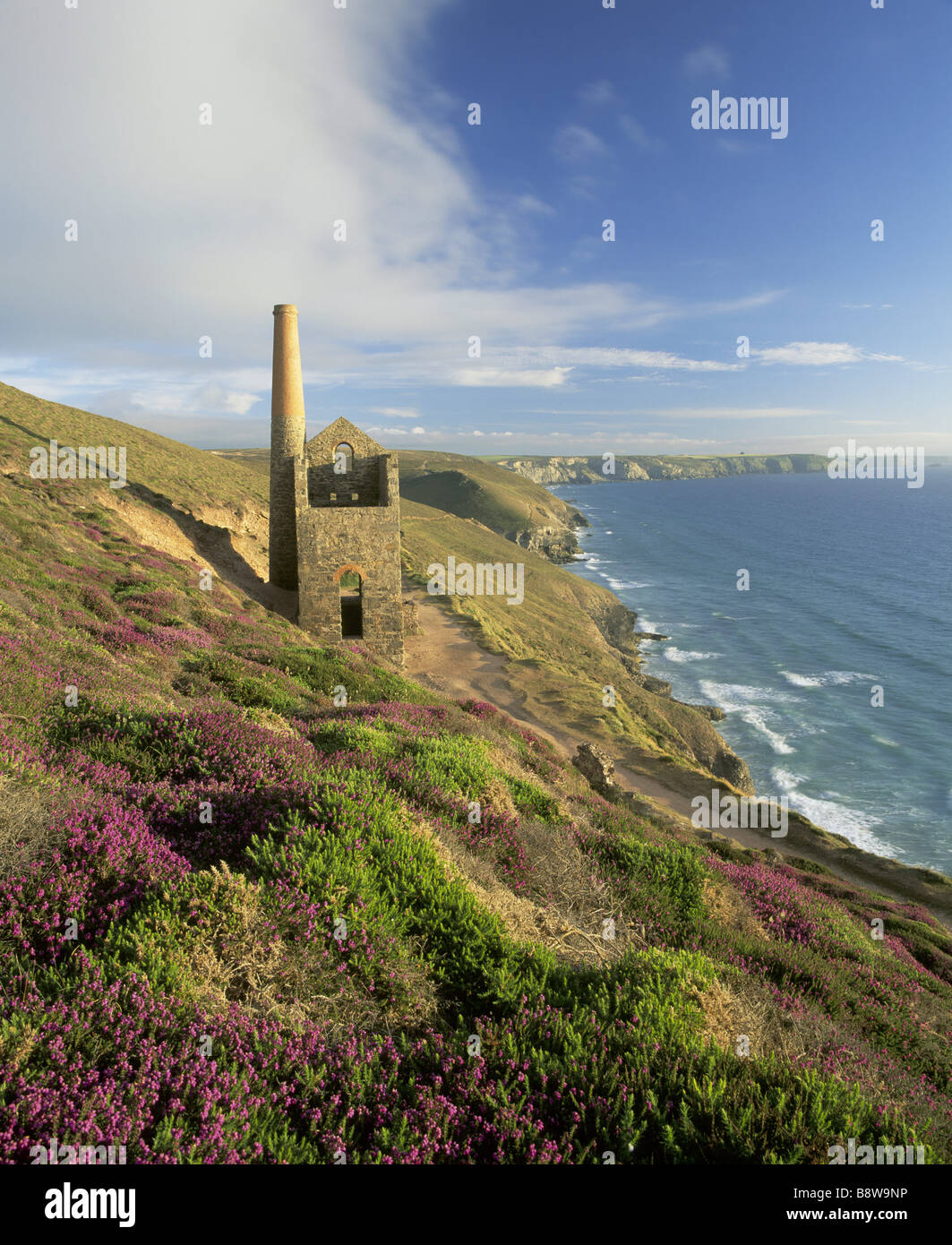 Cornish Mines: Wheal Coates Stock Photo