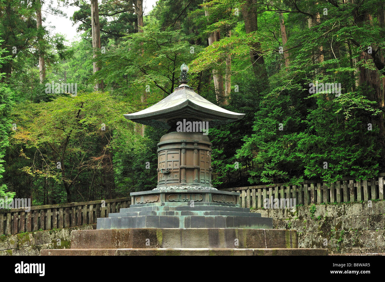 Tokugawa Ieyasu's Tomb, Tosho-gu, Nikko, Tochigi Prefecture, Japan Stock Photo