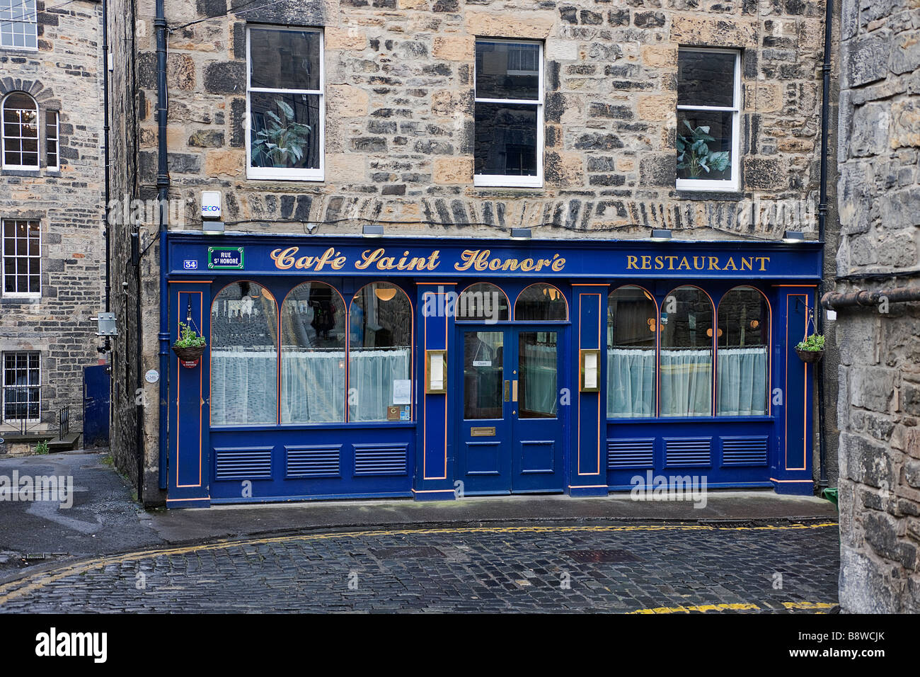 Restaurant Edinburgh. Stock Photo
