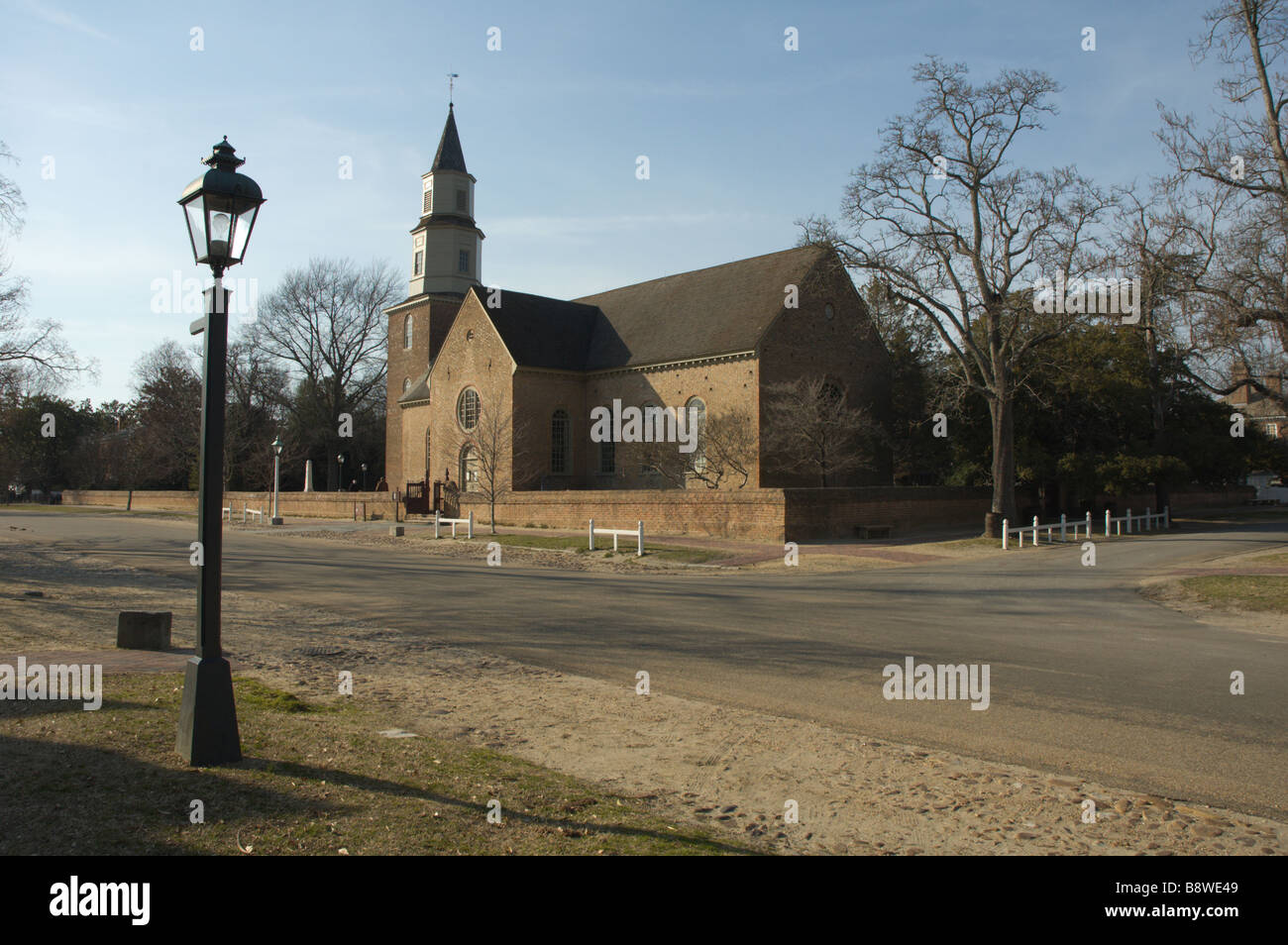 Bruton Parish Church, Williamsburg VA Stock Photo