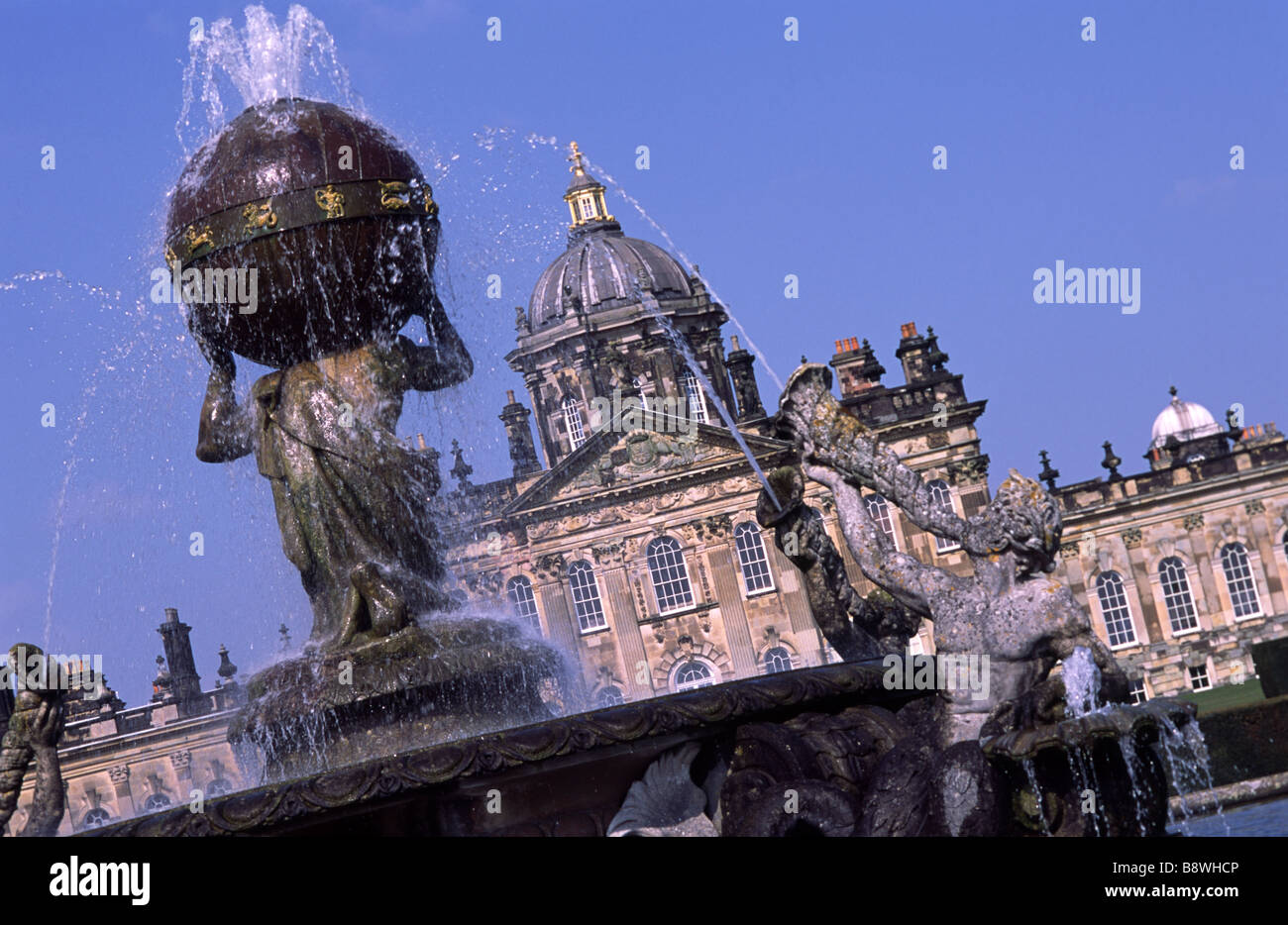 The fountains at Castle Howard in North Yorkshire Stock Photo - Alamy