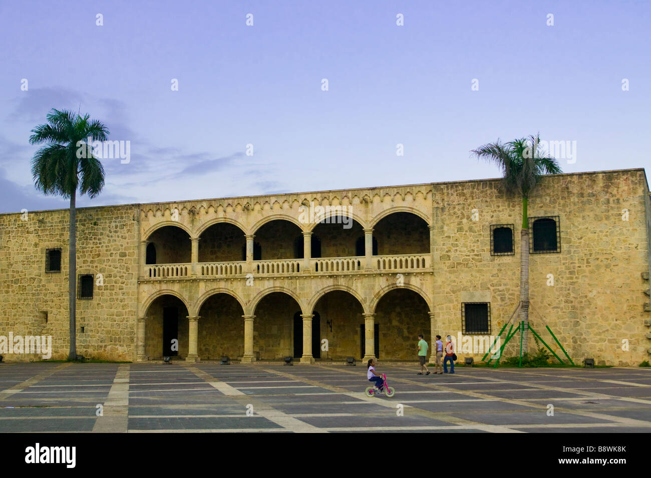 Visitors in the Columbus Alcazar Plaza Stock Photo