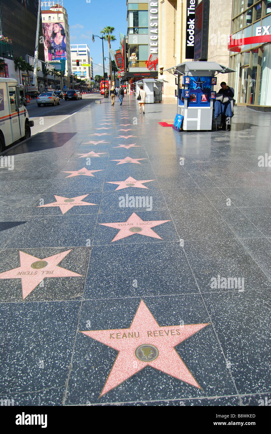 Hollywood Walk of Fame, Hollywood Boulevard, Hollywood, Los Angeles,  California, United States of America Stock Photo - Alamy