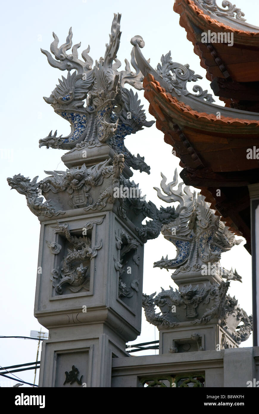 Pagoda sculpture, vietnam Stock Photo