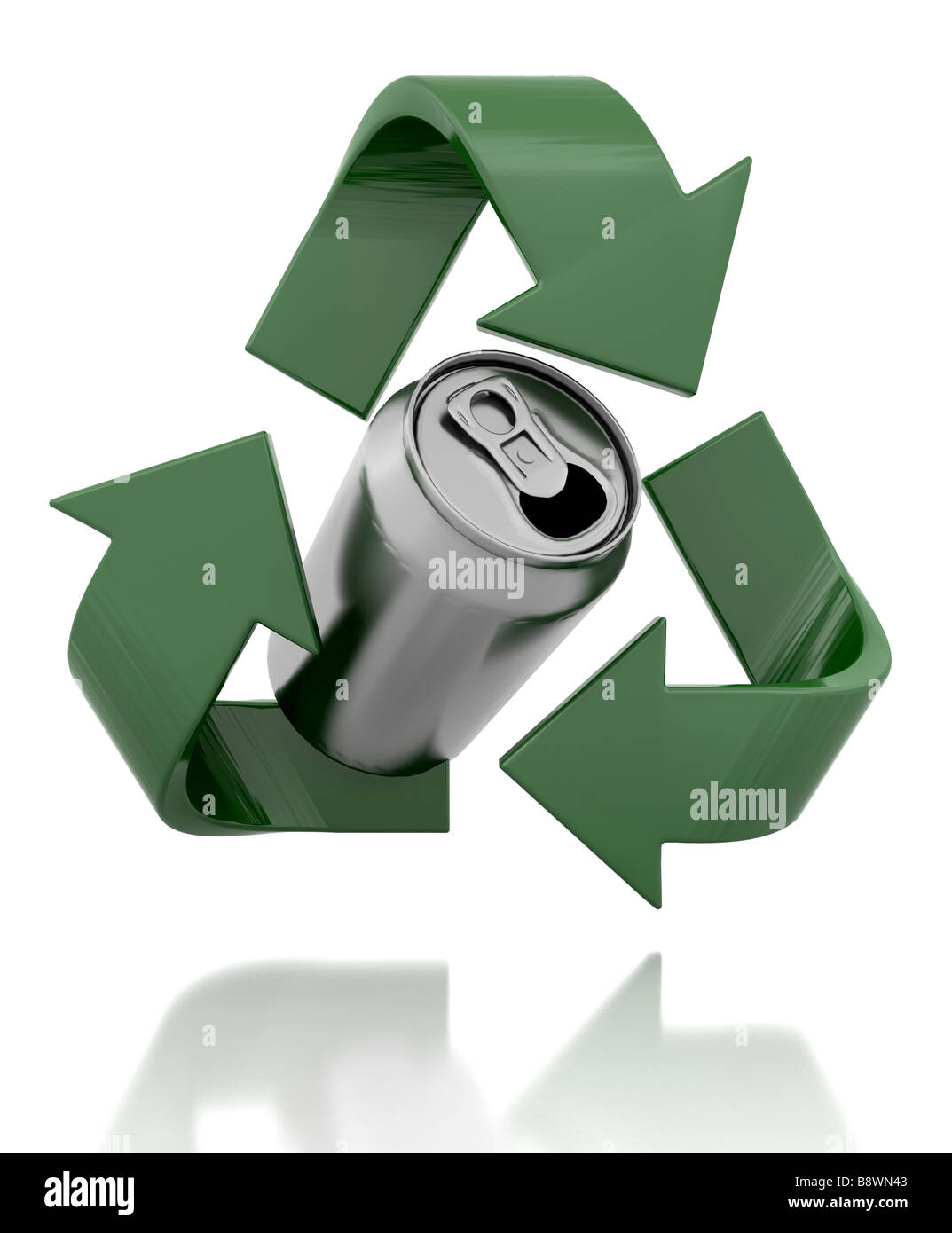 Recycle symbol can hi-res stock photography and images - Alamy