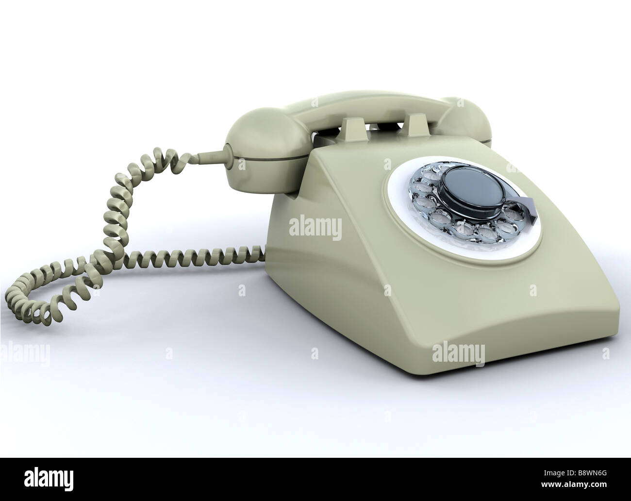 Retro styled telephone Stock Photo