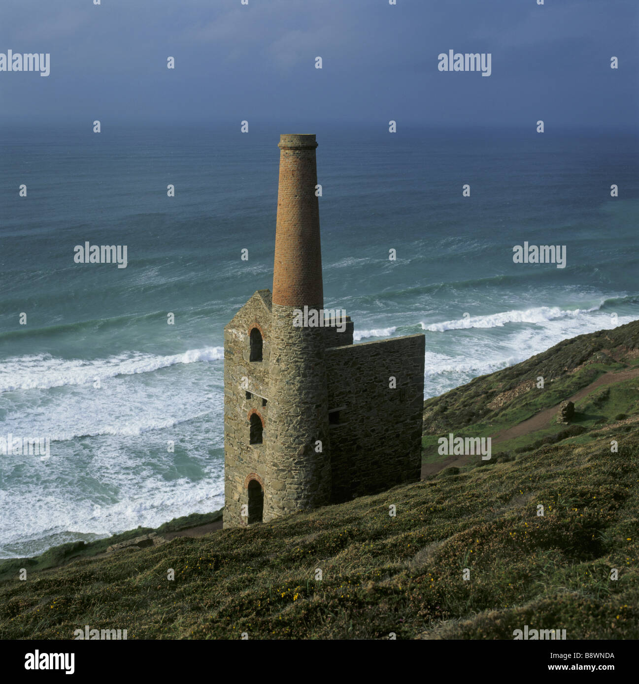 Cornish Mines: Wheal Coates Stock Photo