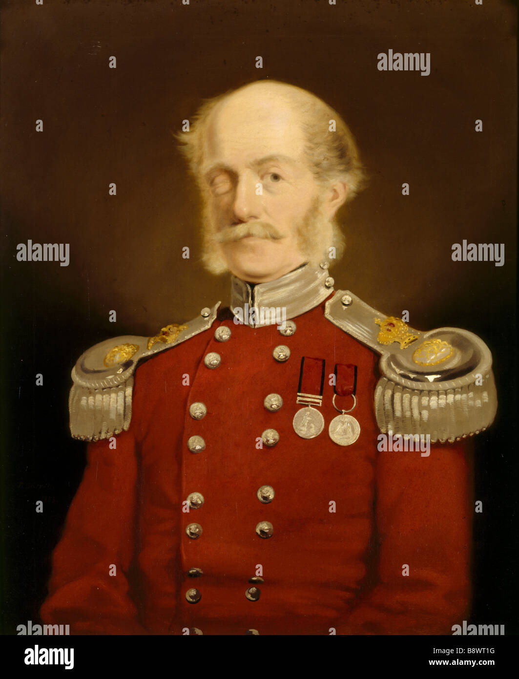 LT COL FRANCIS LUTTRELL by Ensign W Barrett in the Library at Dunster