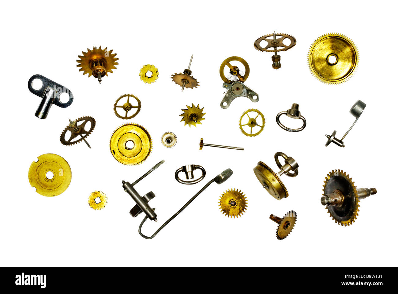 Details of the mechanical clock Stock Photo Alamy
