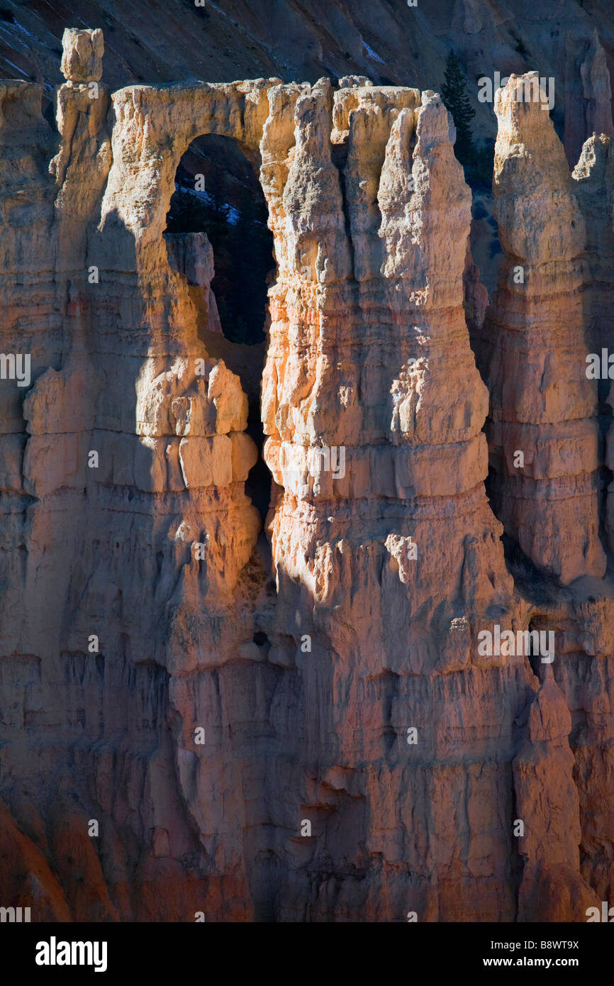 View of Bryce Amphitheater from Bryce Point in Bryce Canyon National Park Utah Stock Photo