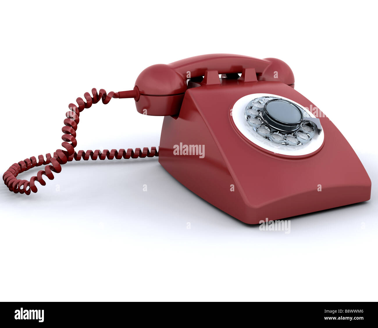 Retro styled telephone Stock Photo