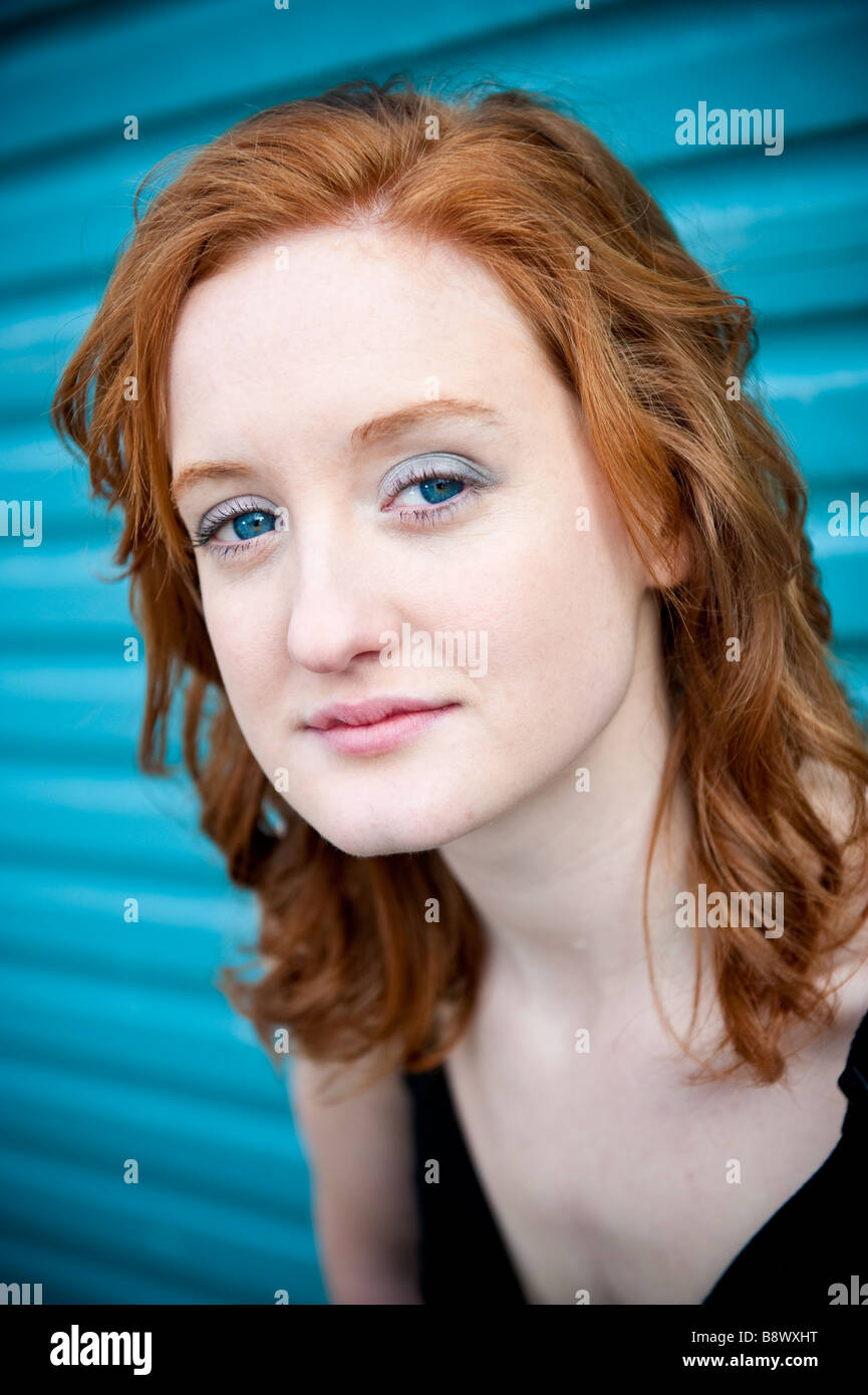 A portrait of a young red haired woman Stock Photo - Alamy