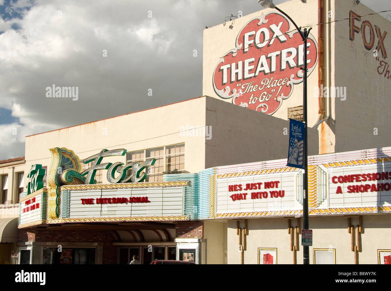 The Fox Theater in Taft CA have been restored in the 1990s Stock Photo