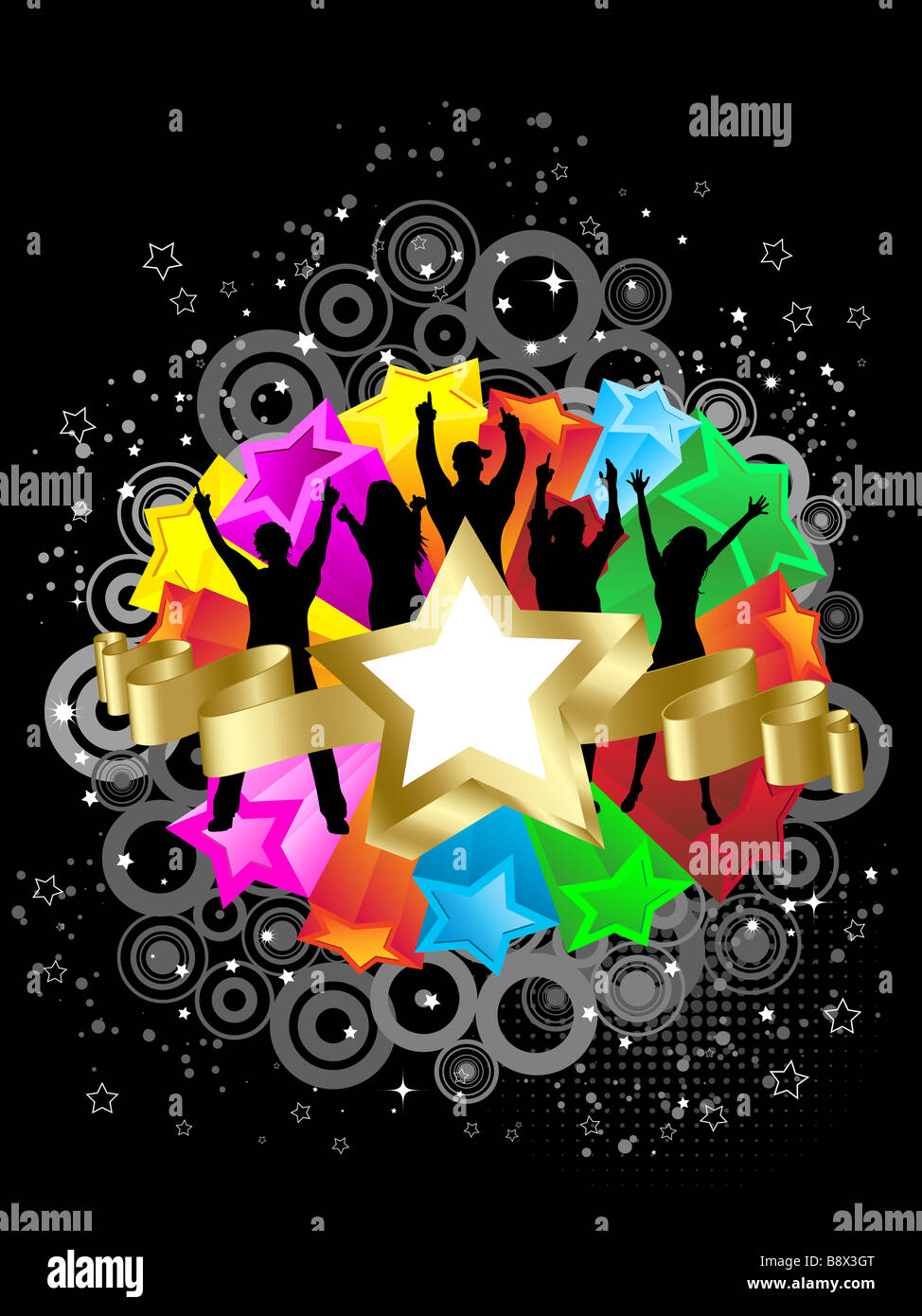 Retro party background Stock Photo Alamy