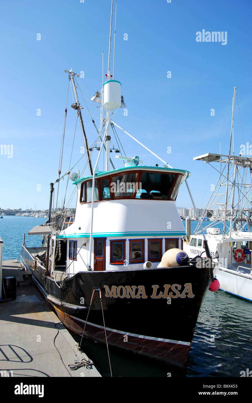 Fishing boat, Fisherman's Village, Marina del Rey, Los Angeles, California, United States of America Stock Photo