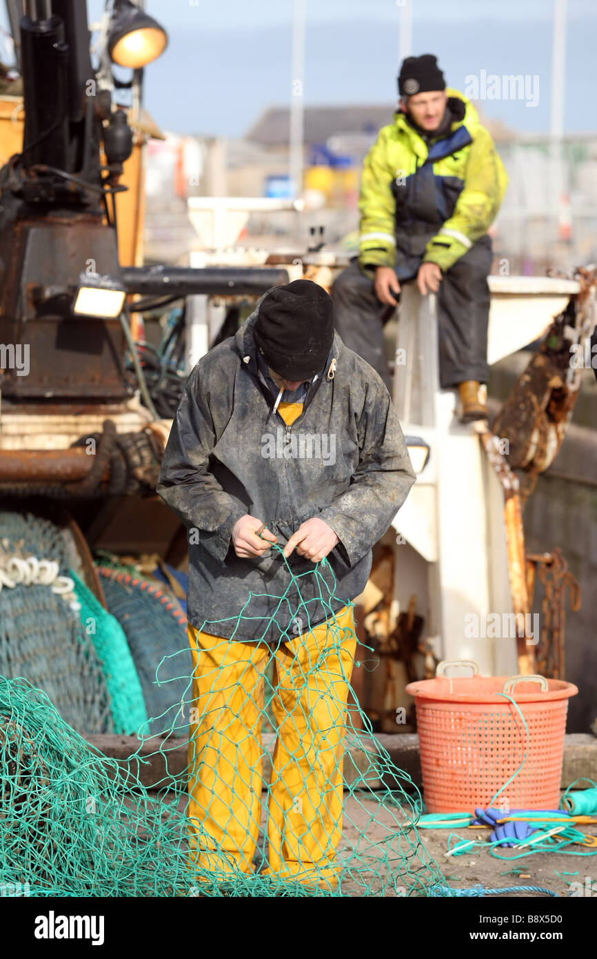 Fishermen Repairing Fishing Nets Hang Dua Stock Photo 2292496143