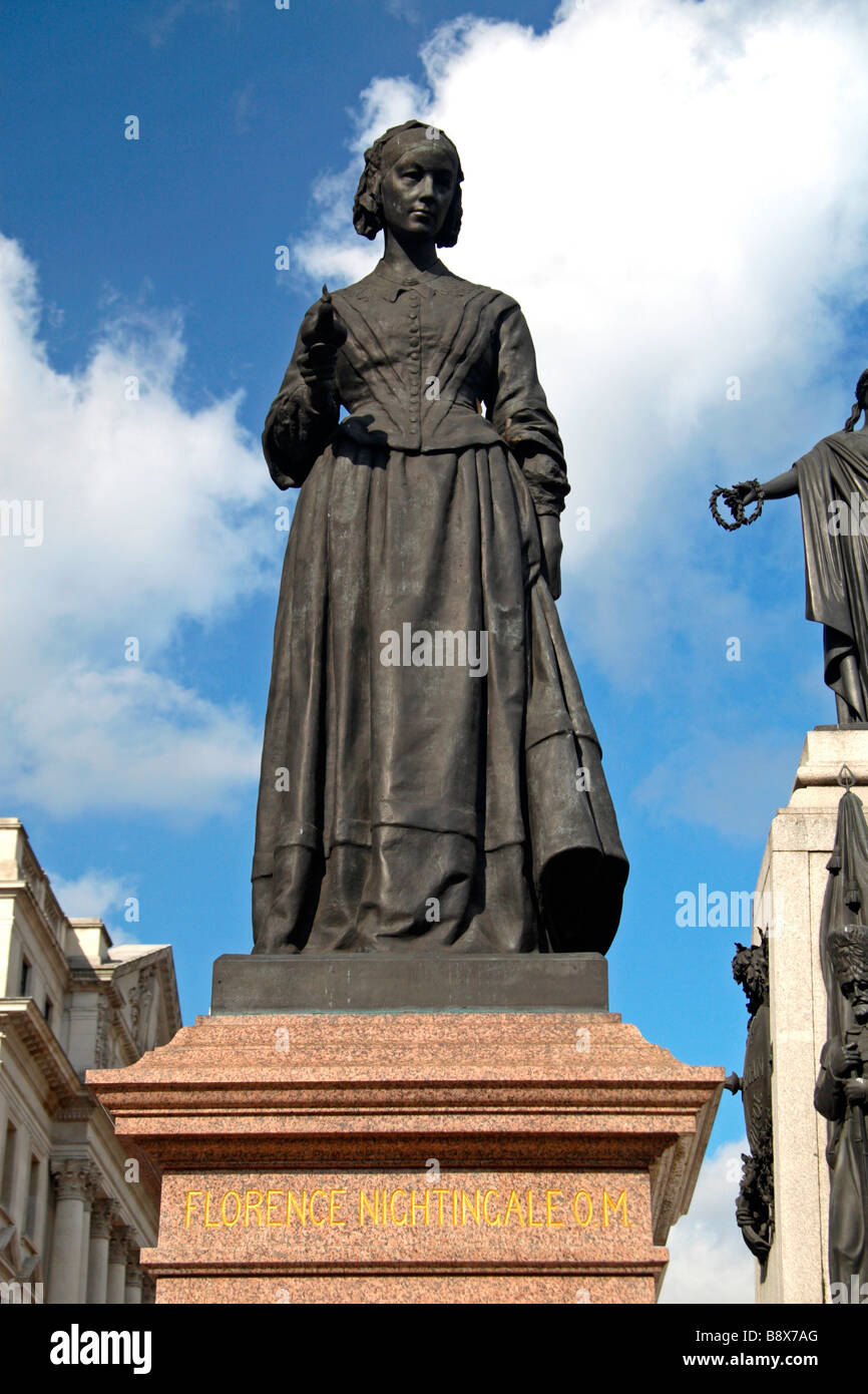 The Florence Nightingale statue, part of the Crimean War Memorial in