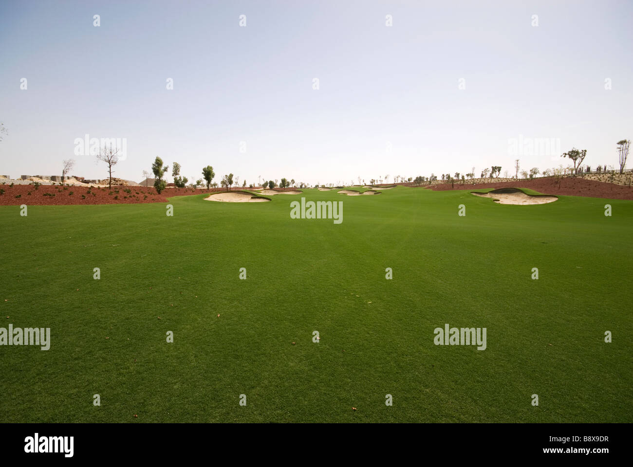 Earth Golf Course Dubai Stock Photo Alamy