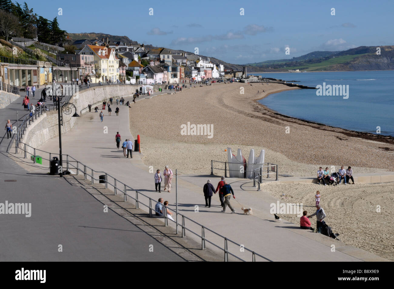 Seafront at Lyme Regis, Dorset Stock Photo Alamy