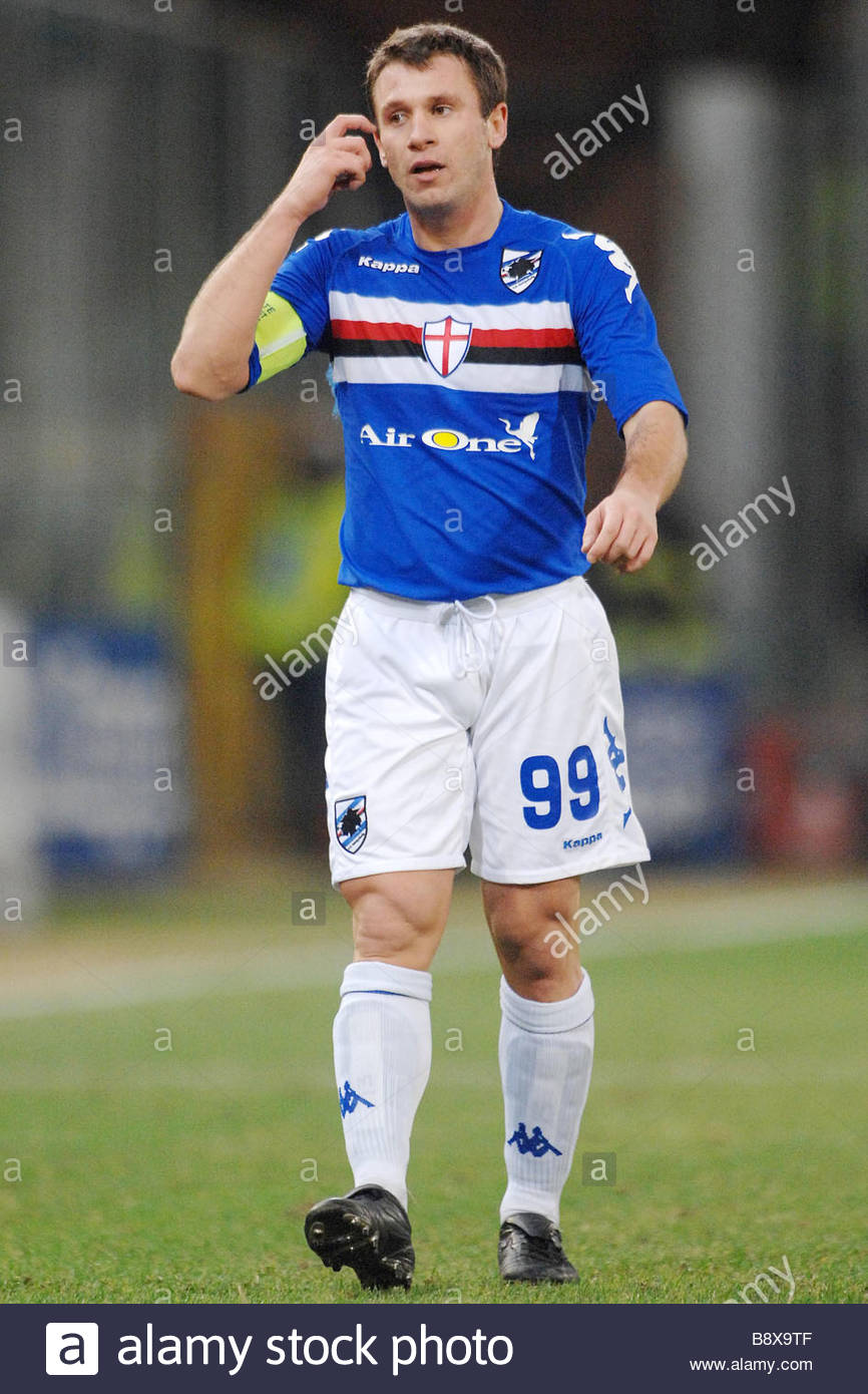 Maillot Sampdoria Porté Par Antonio Cassano – 2009/2010 Domicile, Serie A, Taille XL