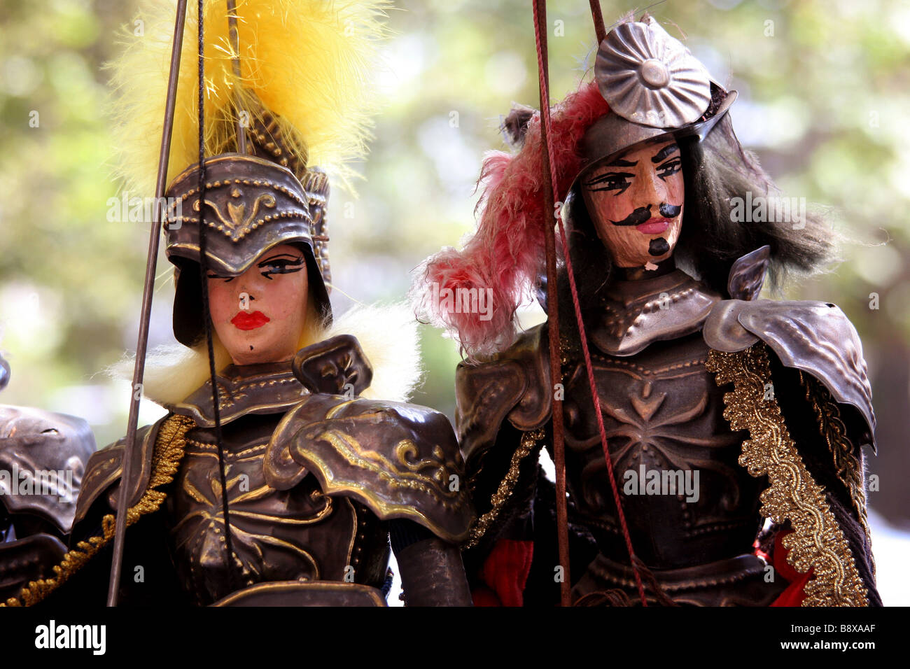 Traditional Sicilian Puppets in Catania Sicily Stock Photo Alamy