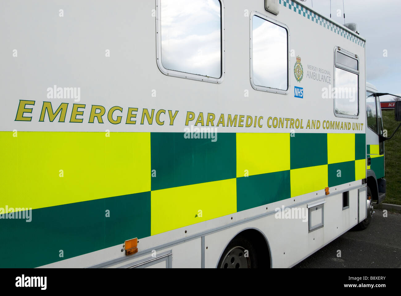 Emergency Paramedic Command and Control Unit Stock Photo